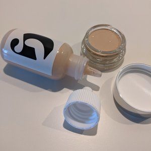 Glossier skin tint & concealer (g11) + lash slick